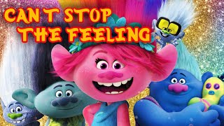 TROLLS 🌈  CANT STOP THE FEELING  WITH LYRICS [upl. by Akyeluz]