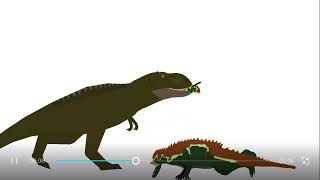 Carnivores tRex vs saurophaganax carnivores mod [upl. by Elum]