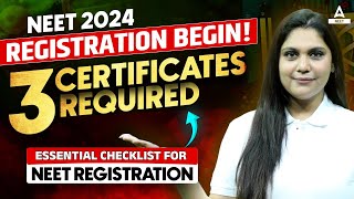 Documents Required for NEET 2024 Application Form📝  NEET 2024 REGISTRATION FORM [upl. by Uzial]