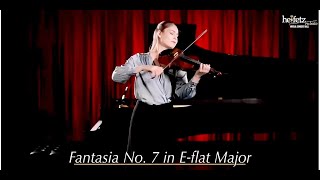 Telemann Fantasia No 7 in Eflat major  Geneva Lewis violin [upl. by Neevan]