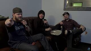 HOLLYWOOD UNDEAD  Interview 10202017 [upl. by Ejroj]