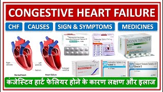 CONGESTIVE HEART FAILURE CAUSES SYMPTOMS PREVENTION MEDICINE TREATMENT कंजेस्टिव हार्ट फेलियर [upl. by Athena]