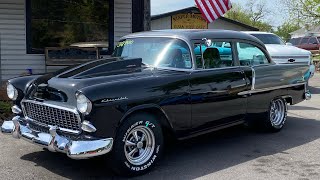 Test Drive 1955 Chevrolet 2 Door Post 400 V8 SOLD 29900 Maple Motors 21491 [upl. by Pepi]