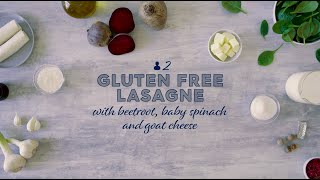 Gluten free Lasagne with beetroot baby spinach and goat cheese [upl. by Melgar]