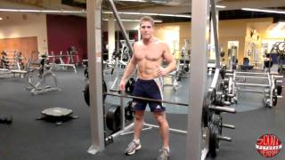 How To Smith Machine OverhandGrip BentOver Row [upl. by Liborio395]