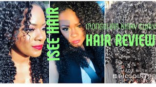 ISEE Hair INITIAL ReviewThe Honest truth Mongolian Kinky Curly Hair [upl. by Asemaj]