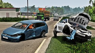 BeamNG Drive  Realistic Car Crashes 2 [upl. by Mossman]