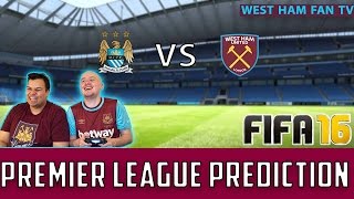 Man City vs West Ham  Fifa 16 Prediction [upl. by Lubet]