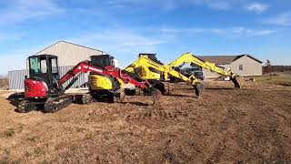 Yanmar Yanmar and Yanmar mini excavators SV40 amp 100 and my VIO50 [upl. by Jeanie]