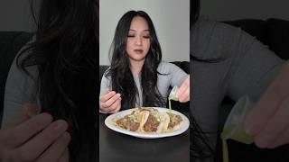 Taco mukbang 🌮 youtubeshorts shorts mukbang tacos snack eating [upl. by Quartas302]