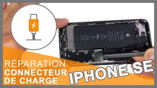 Remplacement Connecteur de charge iPhone SE [upl. by Rodavlas189]