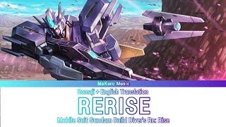 Gundam build Divers ReRise – Opening 1 Full『 RERISE 』 Lyrics [upl. by Saixela]