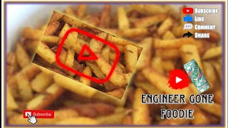 crispy potato fry recipe at home vlog [upl. by Lenard]