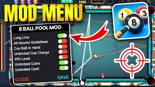 ✅ 8 Ball Pool MOD Menu 2024 🔥 Long Lines Aim Tool MegaPower amp Unlimited Money iOSAndroid [upl. by Nady]