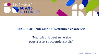 RESTITUTION DES ATELIERS [upl. by Notsag]