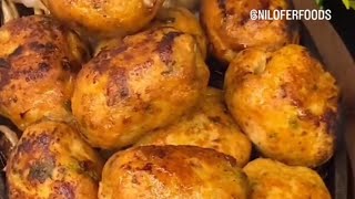 Sijling Chicken Gola kabab recipeniloferfoodsndvlog food cookingvideos cooking viralvideo👍👍 [upl. by Adnorhs]