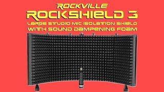 Rockville Rockshield 3 Microphone Isolation Shield DEMO and SETUP [upl. by Nela368]