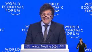 Discurso de Milei en Davos deja mudos a los asistentes [upl. by Dinsdale205]