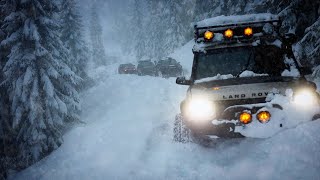 Extreme Snow Truck Camping During a Winter Storm Overlanding In Snow [upl. by Oren]