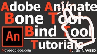 Bone Bind Tool  Adobe Animate CC  Adobe Flash  Tutorial [upl. by Goody]