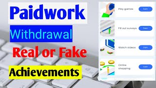 Paidwork make money appPaidwork Real or Fake Paidwork app withdrawal [upl. by Vassar229]