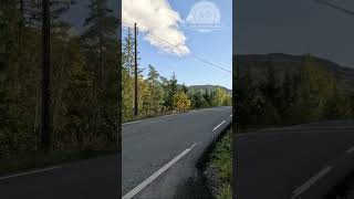 Cycle tour towards Lillehammer along the country road [upl. by Hgielanna840]