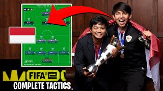 Indonesias FM24 FIFAe Title Winning Tactics Complete PIs [upl. by Natloz]