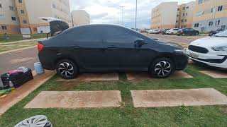 Colocando calota esportiva Spider no Honda City [upl. by Sacram49]