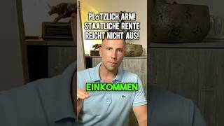 Plötzlich ARM RENTE reicht NICHT aus immobilien altersvorsorge rentenversicherung finanzen [upl. by Tarton140]