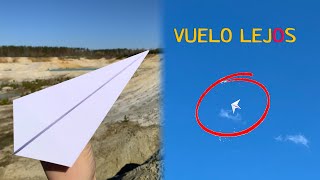 Cómo hacer un avión de papel Origami [upl. by Anirbus]