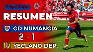 Resumen CD Numancia  21  Yeclano Deportivo [upl. by Nerhtak]