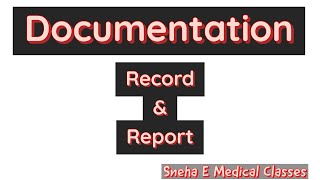 Documentation Record and Report in Hindi [upl. by Lavine678]