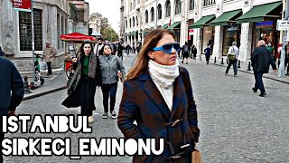 istanbul 2023 walking tour sirkeci eminonu around 4K60fps [upl. by Enylrac866]