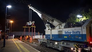 A race against time  installing a new footbridge overnight [upl. by Brenda]