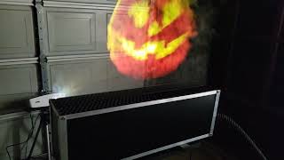 Halloween Talking Pumpkin JackOLantern Projected On A Fog Machine [upl. by Jacquelin]