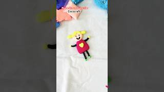 Easy Clay doll shorts trending viralvideo kids craft ytshorts fun reels art shortsfeed [upl. by Leckie]