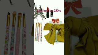 Butterfly mattal catcherhair bow hair pins make up brushcosmatic deal box250rs [upl. by Eimmij]