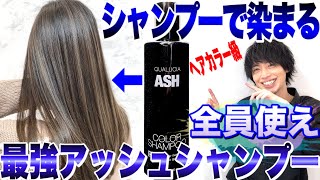 【セルフアッシュカラー】最強のアッシュシャンプーで髪を染めてみた【美容室メロウ】 [upl. by Darnok]