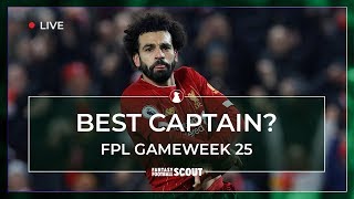 FPL GW25  BEST CAPTAIN PICKS  Salah among the frontrunners Fantasy Premier League Tips 1920 [upl. by Aleekat]