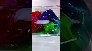 Rainbow clear slime asmr [upl. by Lehcim939]