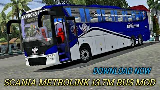 Scania Metrolink 137M Bus Mod Bussid Download  bus simulator indonesia [upl. by Liggett335]