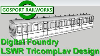 Digital Foundry LSWR Tricomposite Lavatory 3D Design [upl. by Haskell567]