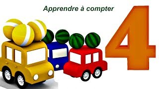 Compilation № 4  4 voitures pour apprendre les couleurs [upl. by Mosera990]