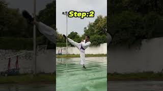 Taekwondo knockout combo  tutorial✊🥋 shorts tutorial taekwondo [upl. by Otina]