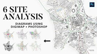 Digimap amp Photoshop Site Analysis Architecture Diagrams ad [upl. by Aivitnahs]