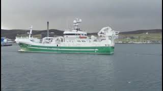 Antarctic II Coming Into Lerwick [upl. by Nosnhoj]