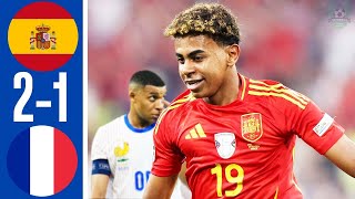 Highlight  Spain vs France  Euro 2024 Semi final [upl. by Eixid650]