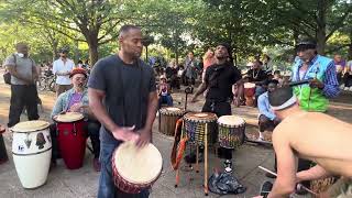 Malcolm X ParkMeridian Hill Park Drum Circle Washington DC [upl. by Larred780]