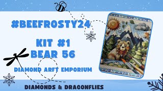 BeeFrosty24 KIT 1 POST REVIEW BEAR FROM DIAMOND ART EMPORIUM [upl. by Malarkey307]