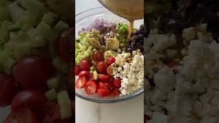 The BEST Greek Tortellini Pasta Salad justataste pastasaladrecipe summerside [upl. by Adnawyek]